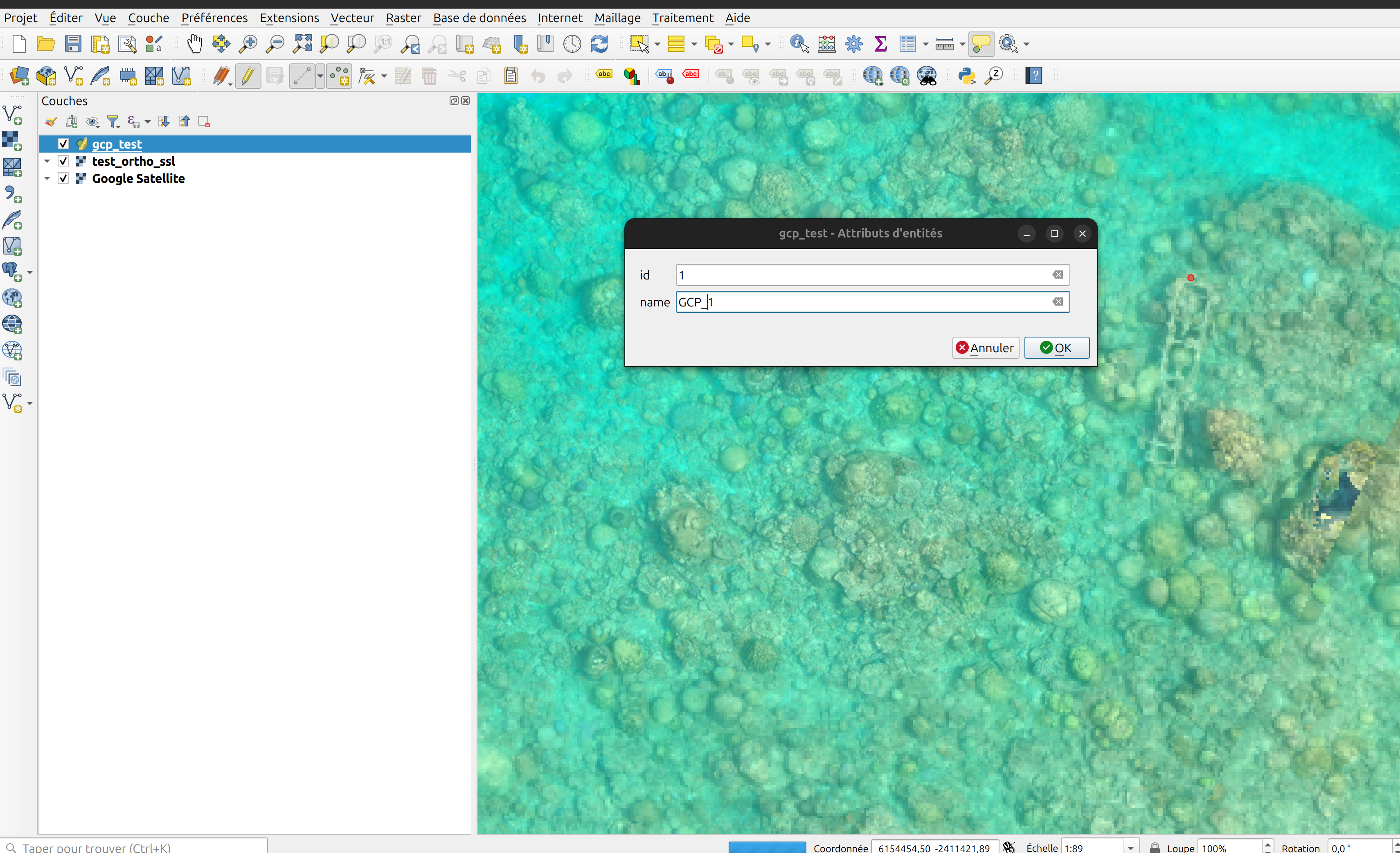 Ajout d'un point sur la couche