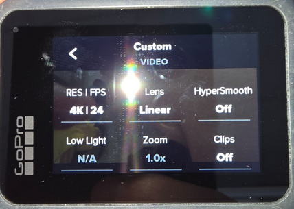 Configuration GoPro partie 1