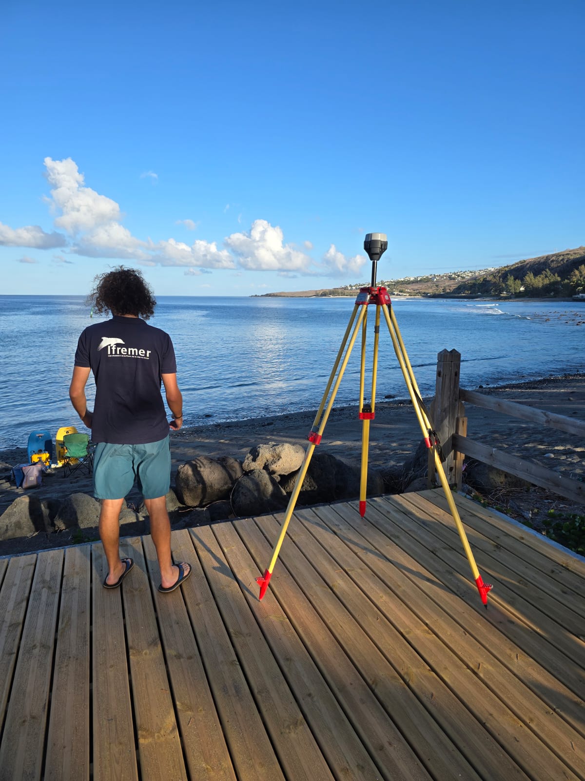 Setup de la Bouboule sur la plage.